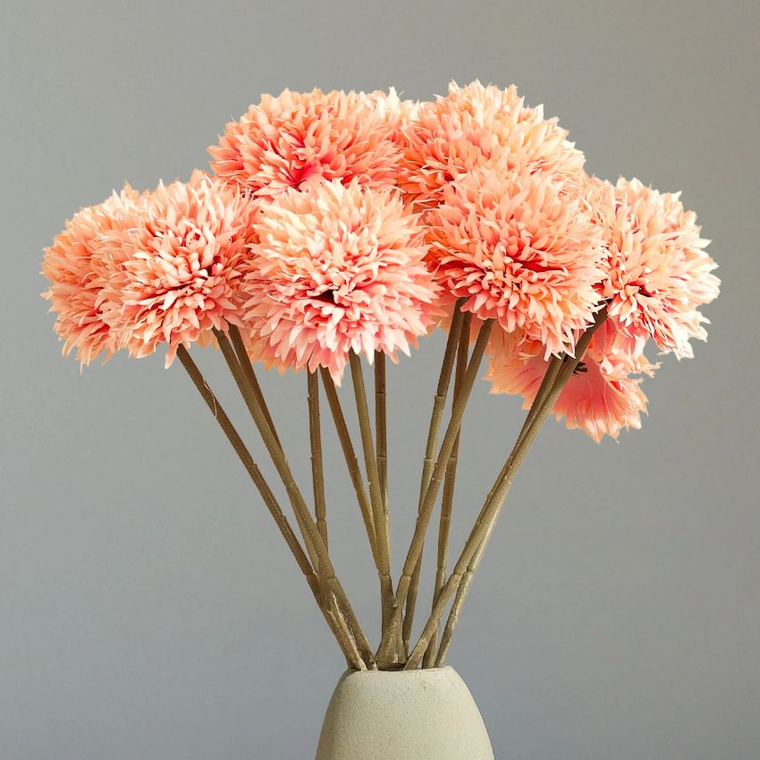 Soft Chrysanthemum Bloom Sticks Without Vase | Set of 6 | 1.5 Feet