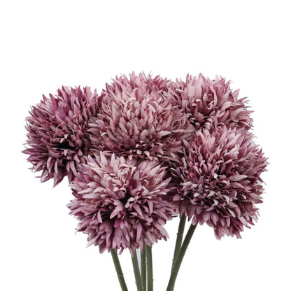 Soft Chrysanthemum Bloom Sticks Without Vase | Set of 6 | 1.5 Feet