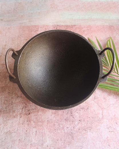 Traditional & Deep Frying and Curries Cast Iron Black Kadai