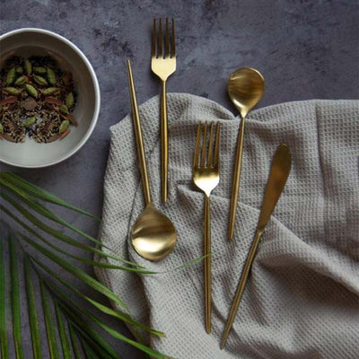 Anastaisa Matte Cutlery | Set of 5 Default Title