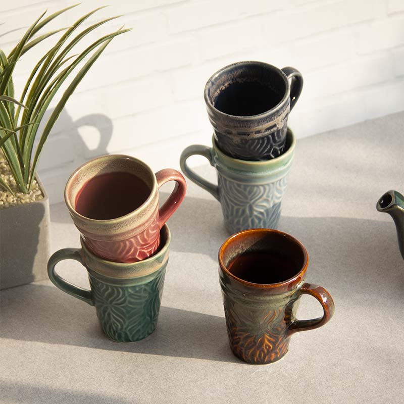 Ceramic Drinkware Classy Mugs | Set of 5 Default Title