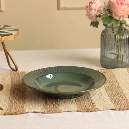 Angelina Ceramic Deep Pasta Plate | 9 inches