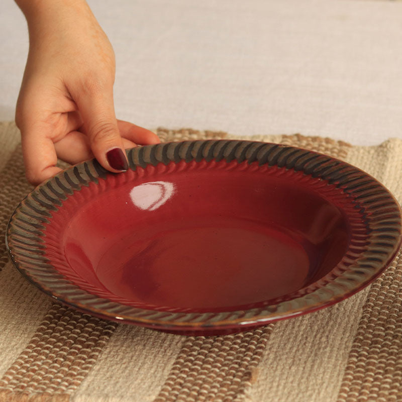 Rogue Aliz Ceramic Deep Pasta Plate | 9 inches