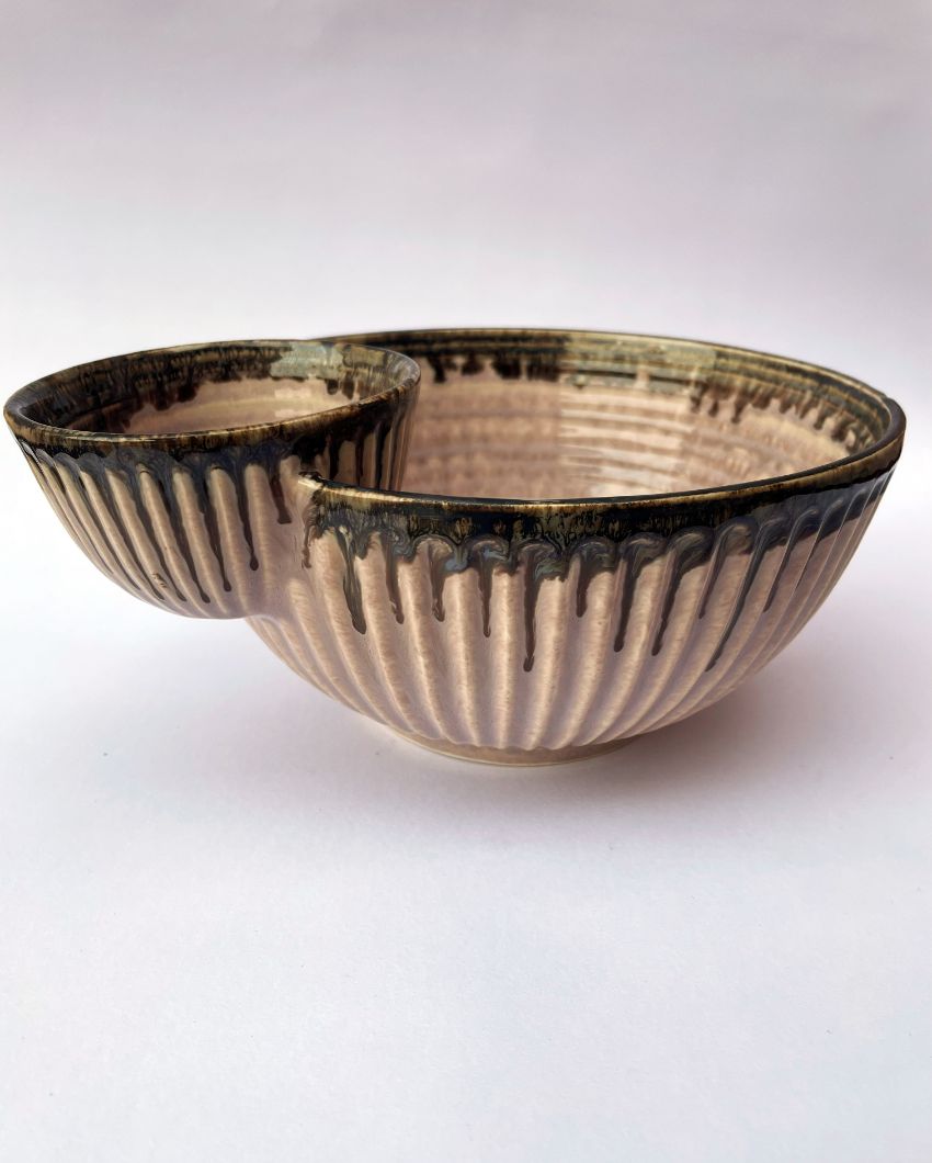 Roseate Big Dip Ceramic Serving Bowl
