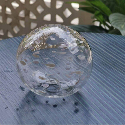 Clear Art Glass Hand Blown Sphere