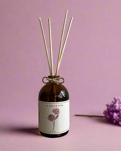 La Dolce Vita Reed Diffuser Set | Aqua, Lilac And Vanilla | 3 x 8 inches | 120ml