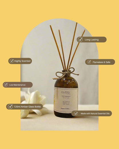 Meadow Mist Lily & Gardenia with Peony Reed Diffuser | 2 x 5 x 8 inches | 120ml