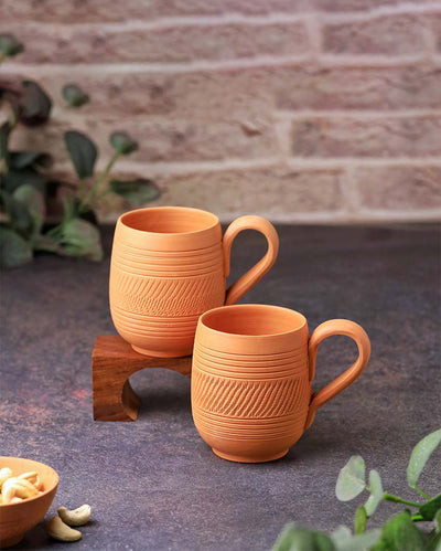 Terracotta Maharaja Coffee Mugs | 4 x 3 x 5 inches