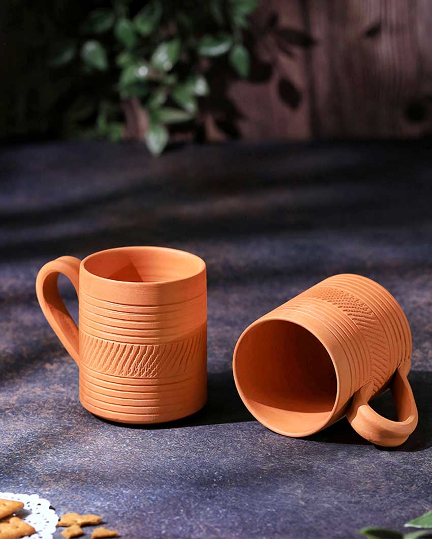 Terracotta Kohinoor Coffee Mugs | 4 x 3 x 4 inches
