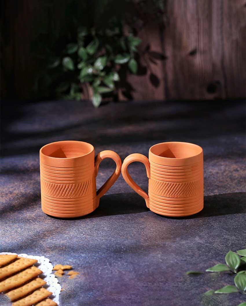 Terracotta Kohinoor Coffee Mugs | 4 x 3 x 4 inches
