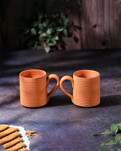 Terracotta Kohinoor Coffee Mugs | 4 x 3 x 4 inches