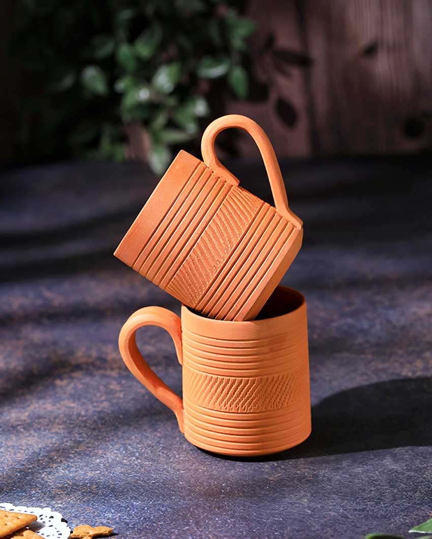 Terracotta Kohinoor Coffee Mugs | 4 x 3 x 4 inches