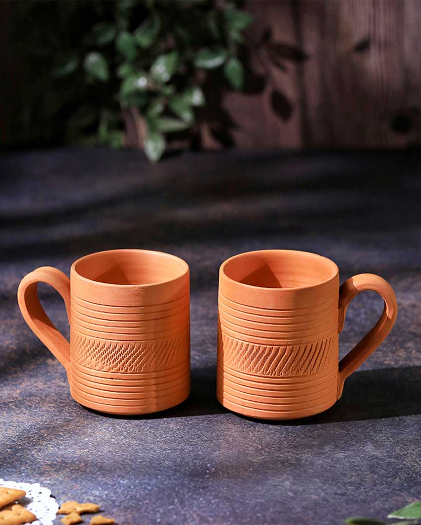 Terracotta Kohinoor Coffee Mugs | 4 x 3 x 4 inches