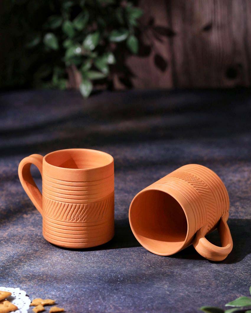 Terracotta Kohinoor Coffee Mugs | 4 x 3 x 4 inches