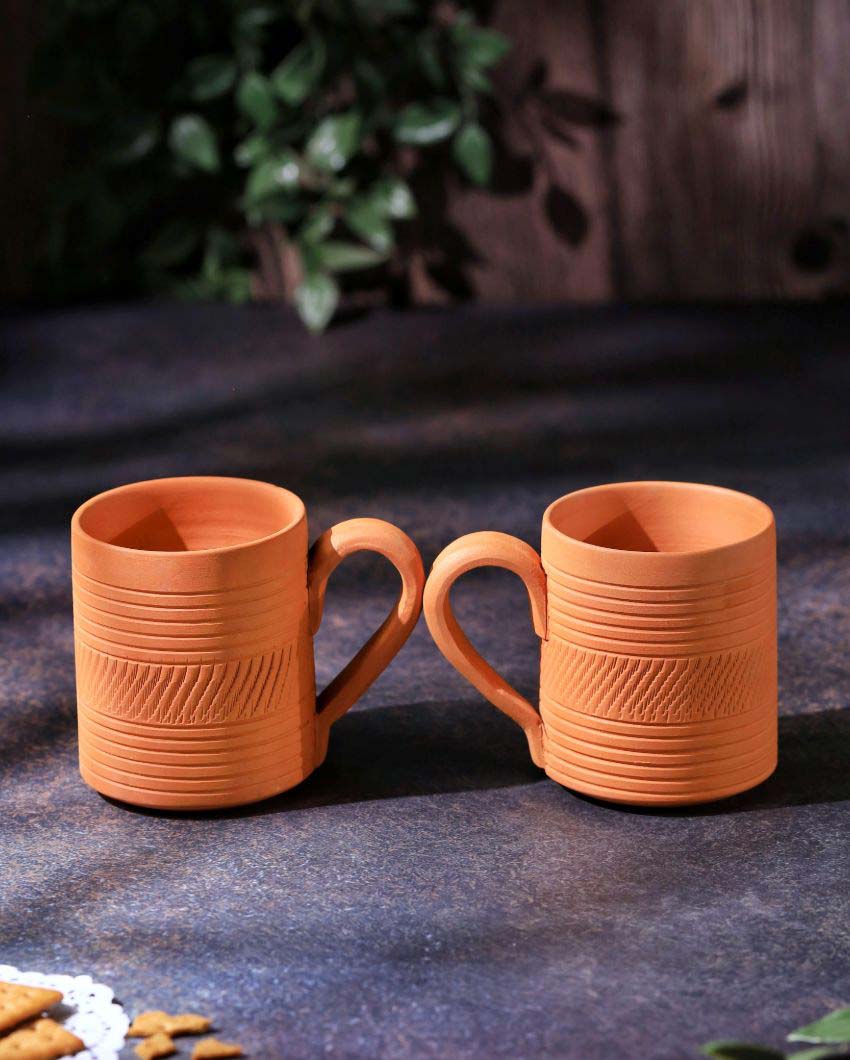 Terracotta Kohinoor Coffee Mugs | 4 x 3 x 4 inches