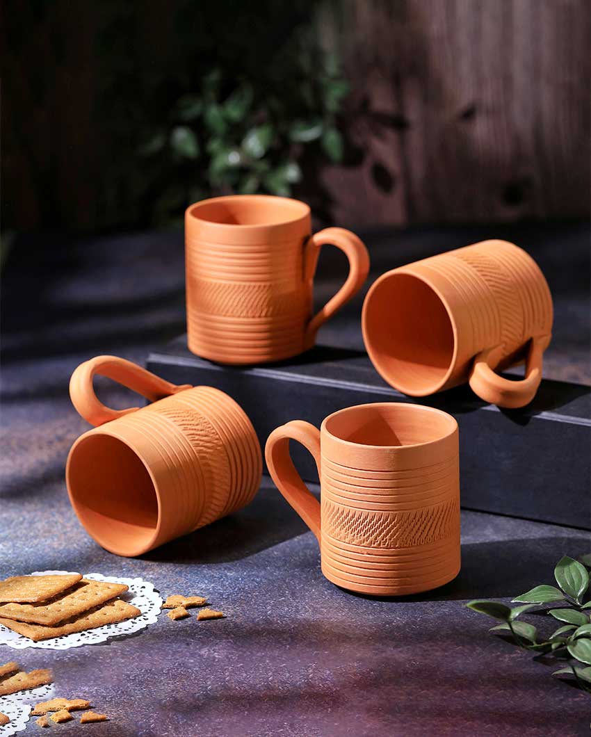 Terracotta Kohinoor Coffee Mugs | 4 x 3 x 4 inches