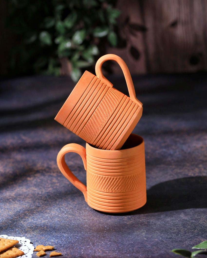 Terracotta Kohinoor Coffee Mugs | 4 x 3 x 4 inches