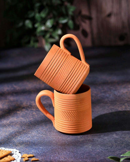 Terracotta Kohinoor Coffee Mugs | 4 x 3 x 4 inches