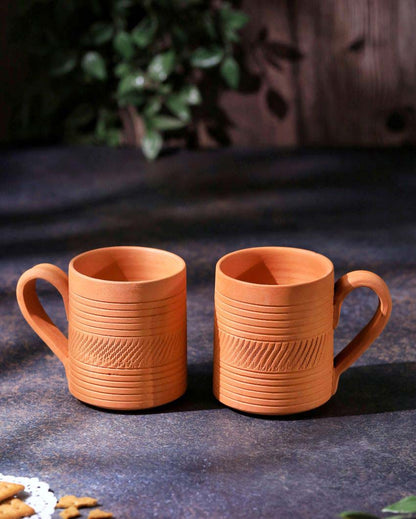 Terracotta Kohinoor Coffee Mugs | 4 x 3 x 4 inches