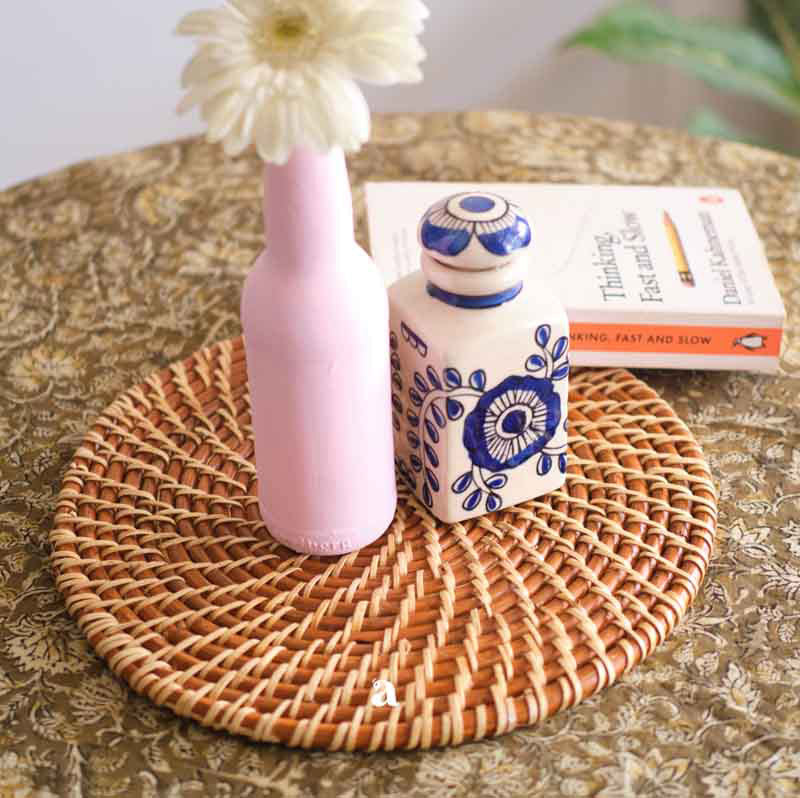 Elegant Rattan Round Placemat Default Title