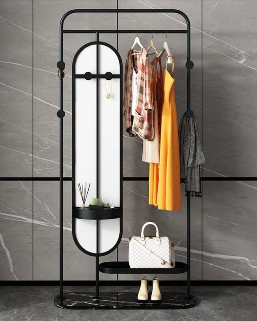 Creme Mirror Clothes Rack | 39 x 18 inches