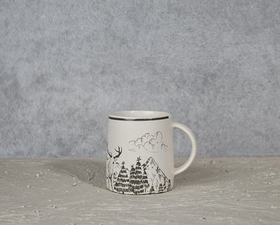 Winter Reindeer Ceramic Coffee Mug | 260 ml