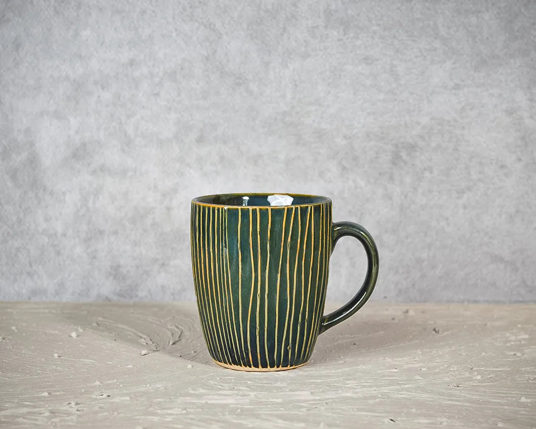 Electric Green Ceramic Coffee Mug  | 260 ml