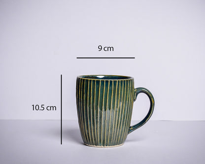 Electric Green Ceramic Coffee Mug  | 260 ml