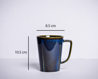 Electric Blue Ceramic Coffee Mug  | 260 ml