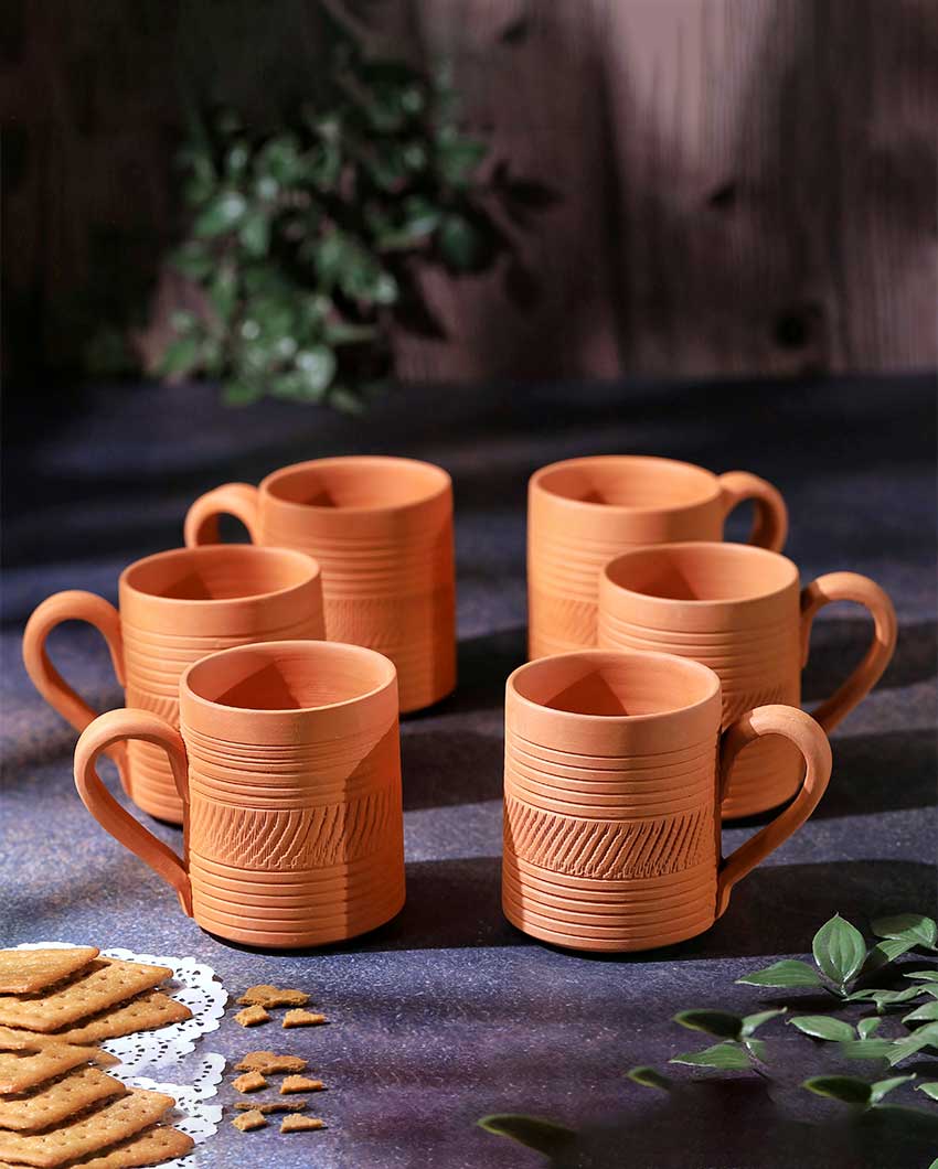 Terracotta Kohinoor Coffee Mugs | 4 x 3 x 4 inches