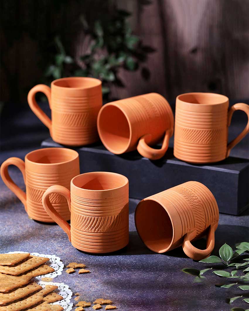 Terracotta Kohinoor Coffee Mugs | 4 x 3 x 4 inches