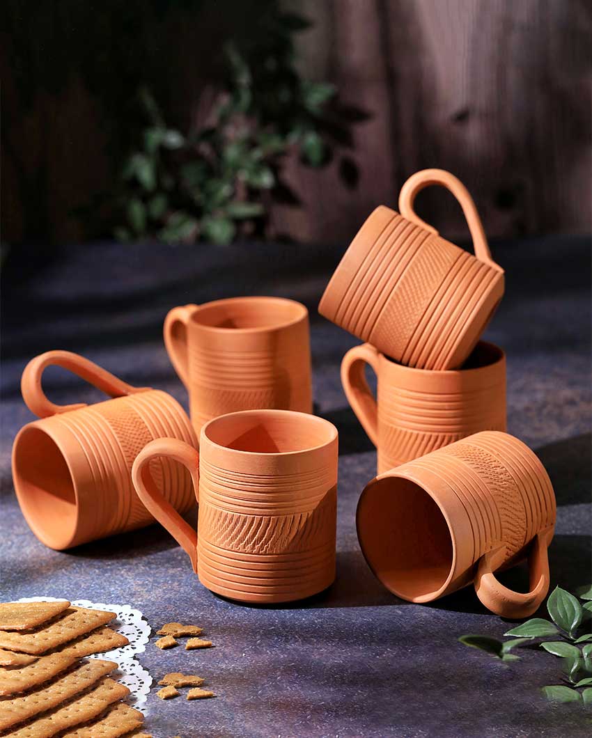 Terracotta Kohinoor Coffee Mugs | 4 x 3 x 4 inches