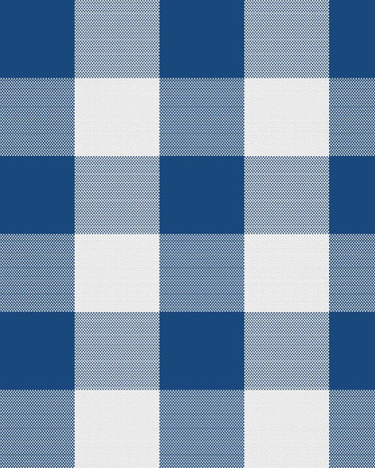 Buffalo Checks Center Cotton Table Cover | 36X60 inches Blue