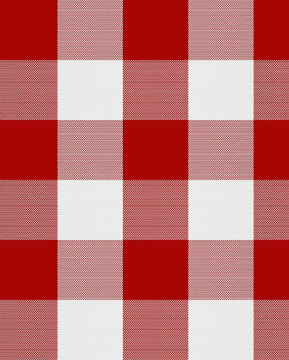 Buffalo Checks Center Cotton Table Cover | 36X60 inches Red