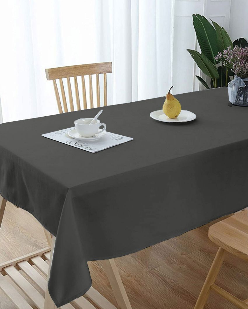 Luxurious Plain Center Cotton Table Cover | 36X60 inches Grey