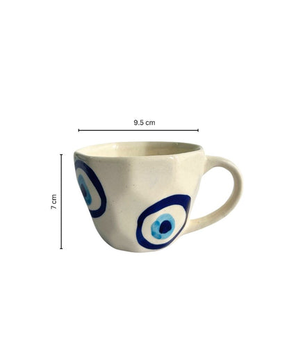 Evil Eye Ceramic Mugs | Set Of 2