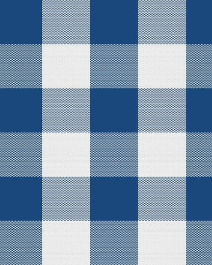 Ribbed Cotton Checks 6 Seater Table Runner | 13X72 inches Blue