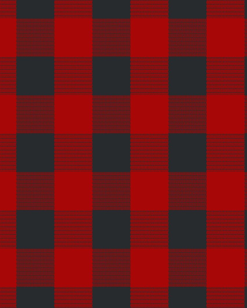 Ribbed Cotton Checks 6 Seater Table Runner | 13X72 inches Red & Black