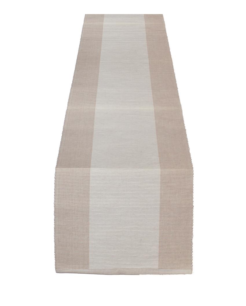 Ribbed Cotton Table Runner & Placemats Sets Cream