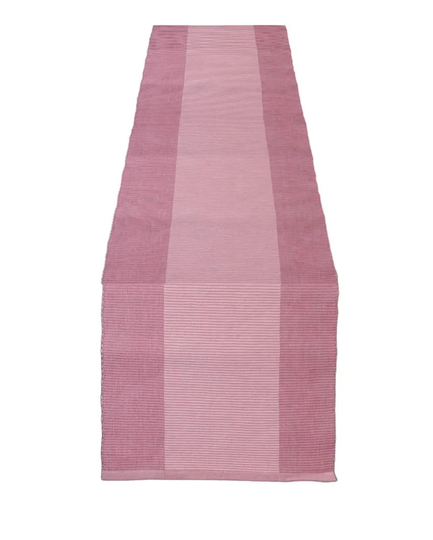 Center 4 Seater Dining Cotton Table Runner | 13 X 51 Inches | Single Pink