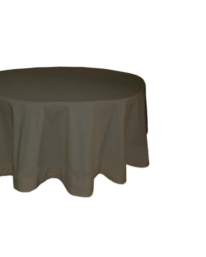 Magnificent Plain Round Cotton 4 Seater Table Cover | 60X60 inches Grey