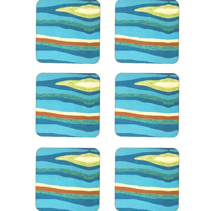 Retro Reversible Coasters 3.7 Inches | Set of 6 Default Title