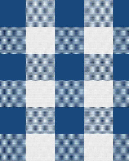 Cotton Checks Side Table Cover | 40X40 inches Blue