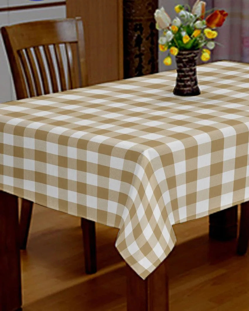 Deluxe Cotton Checks Side Table Cover | 40X40 inches