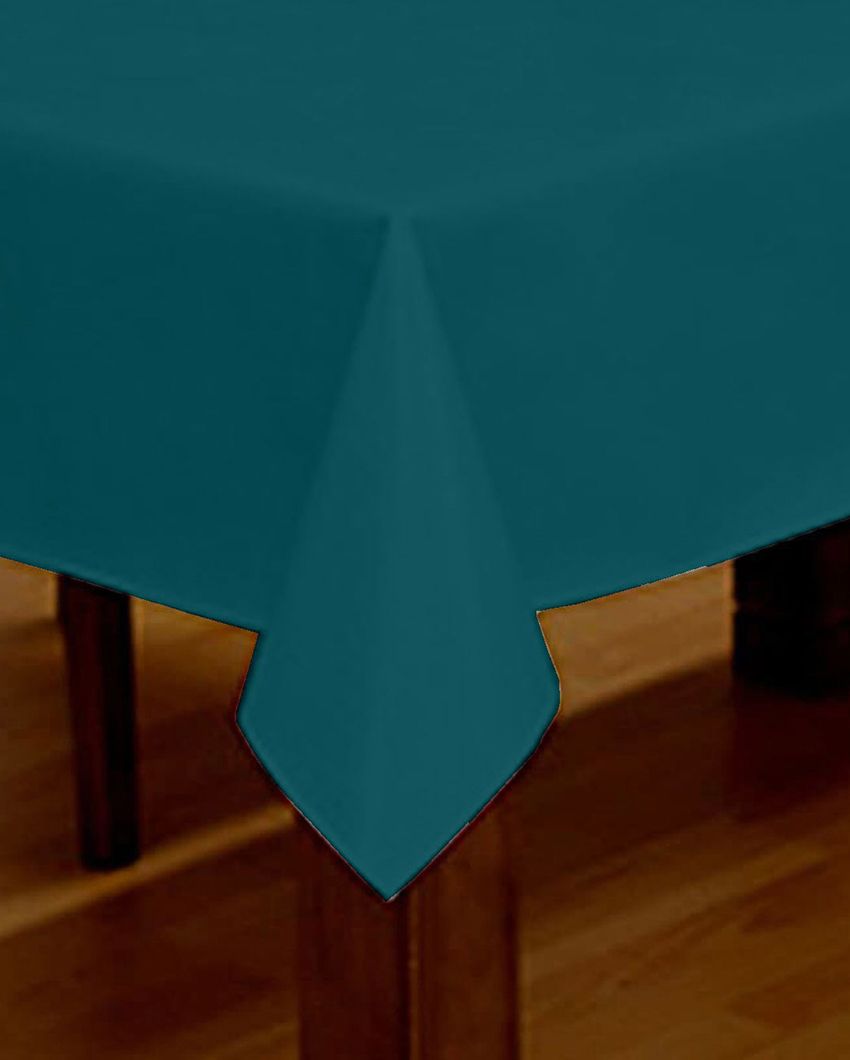 Stylish Plain Cotton Side Table Cover | 40X40 inches Green