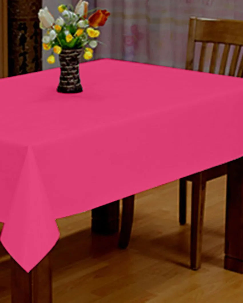 Premium Plain Cotton Side Table Cover | 40X40 inches Pink