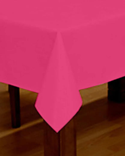 Premium Plain Cotton Side Table Cover | 40X40 inches Pink