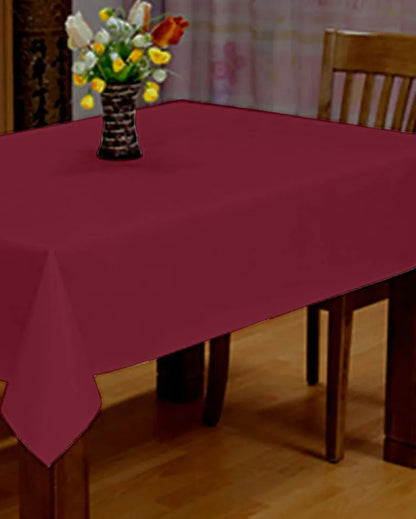 Premium Plain Cotton Side Table Cover | 40X40 inches Maroon