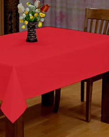 Premium Plain Cotton Side Table Cover | 40X40 inches Red