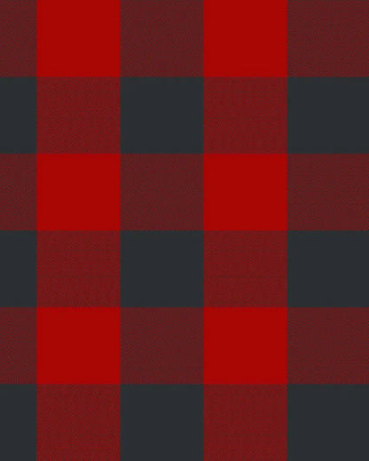 Regular Cotton Check 6 Seater Table Cover | 60X84 inches Red & Black